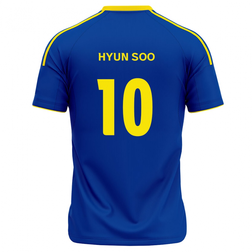 נשים Hyun-Soo Park #10 כחול מלכותי צהוב ג'רזי ביתית 2026/27 חולצה קצרה
