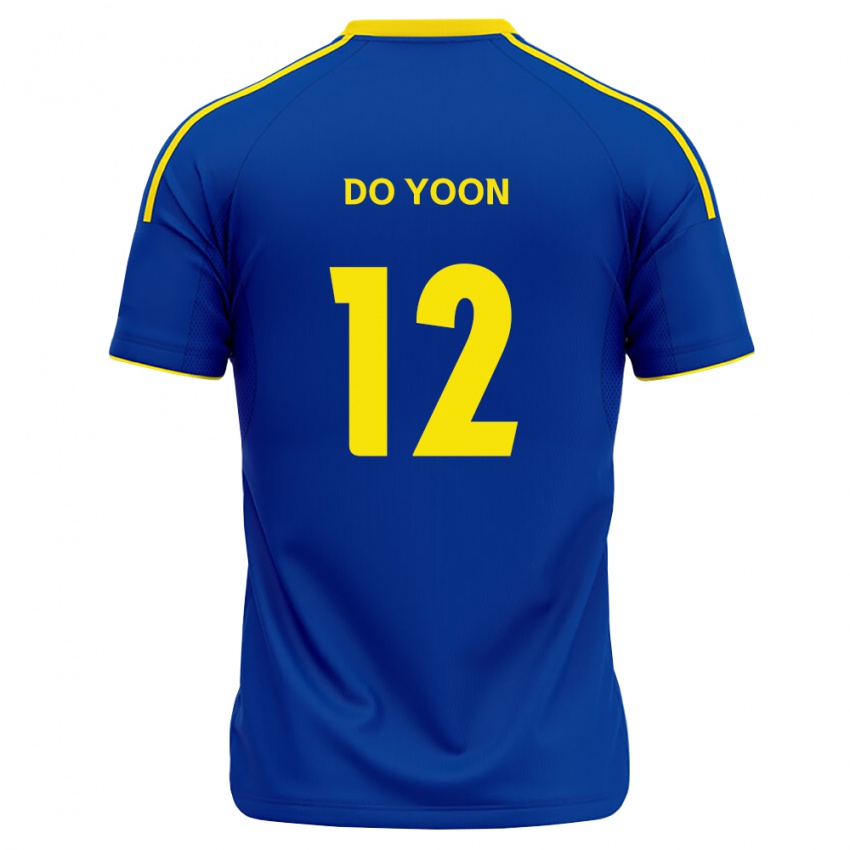נשים Do-Yoon Tae #12 כחול מלכותי צהוב ג'רזי ביתית 2026/27 חולצה קצרה
