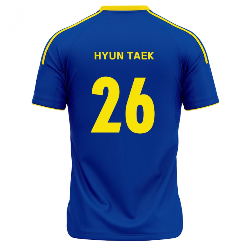 נשים Hyun-Taek Cho #26 כחול מלכותי צהוב ג'רזי ביתית 2026/27 חולצה קצרה
