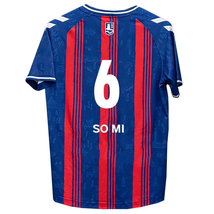 נשים Choi So-Mi #6 כחול אדום לבן ג'רזי ביתית 2026/27 חולצה קצרה