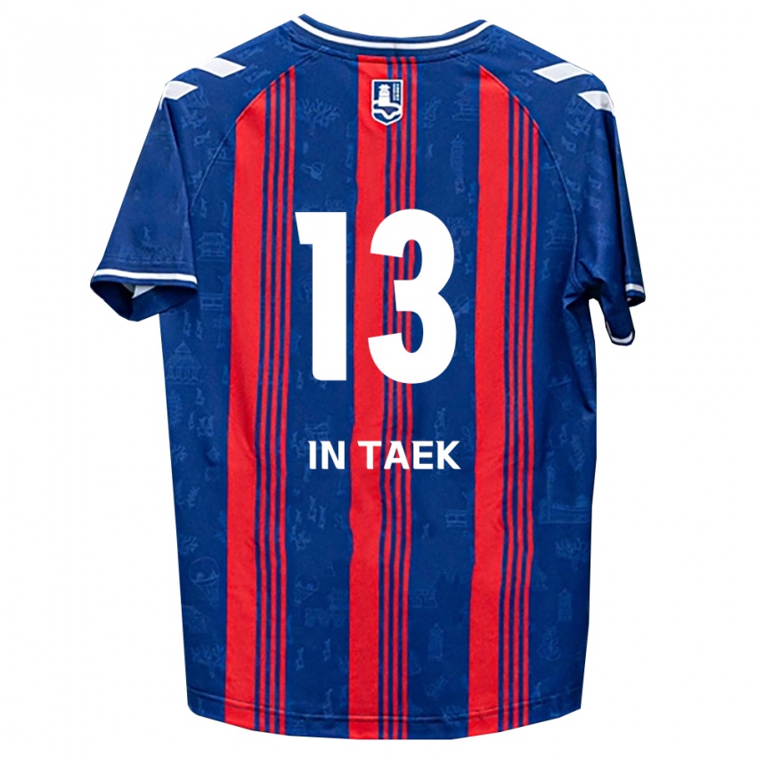 נשים In-Taek Hwang #13 כחול אדום לבן ג'רזי ביתית 2026/27 חולצה קצרה