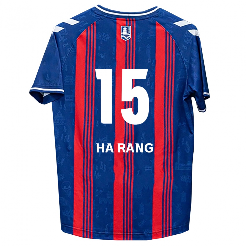 נשים Ha-Rang Moon #15 כחול אדום לבן ג'רזי ביתית 2026/27 חולצה קצרה
