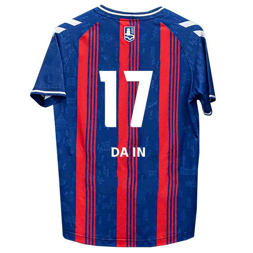 נשים Han Da-In #17 כחול אדום לבן ג'רזי ביתית 2026/27 חולצה קצרה