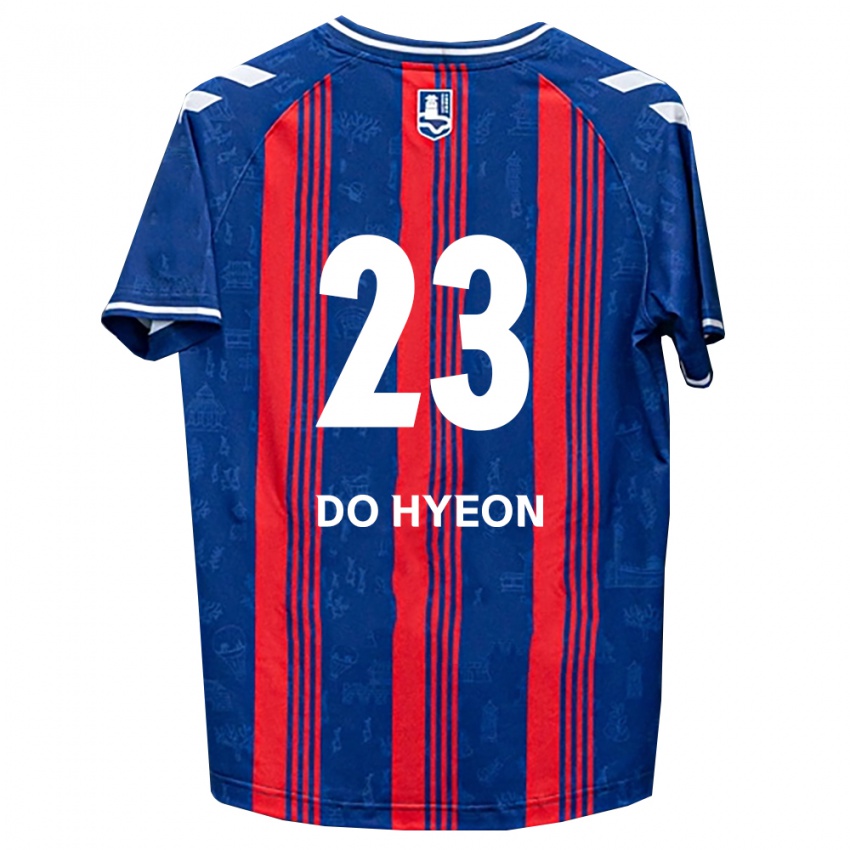 נשים Do-Hyeon Yeom #23 כחול אדום לבן ג'רזי ביתית 2026/27 חולצה קצרה נשים Do-Hyeon Yeom #23 כחול אדום לבן ג'רזי ביתית 2026/27 חולצה קצרה