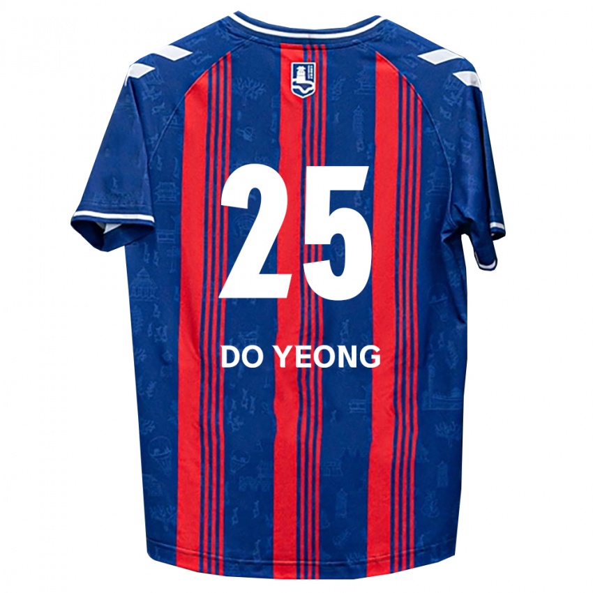 נשים Do-Yeong Kwon #25 כחול אדום לבן ג'רזי ביתית 2026/27 חולצה קצרה