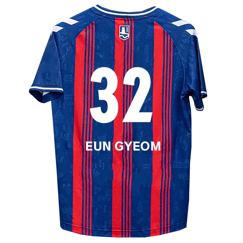 נשים Eun-Gyeom Kim #32 כחול אדום לבן ג'רזי ביתית 2026/27 חולצה קצרה