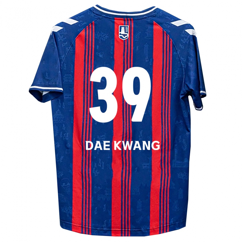 נשים Dae-Kwang Lee #39 כחול אדום לבן ג'רזי ביתית 2026/27 חולצה קצרה