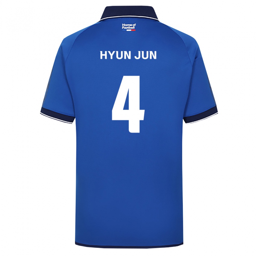 נשים Hyun-Jun Roh #4 כחול מלכותי לבן אדום ג'רזי ביתית 2026/27 חולצה קצרה