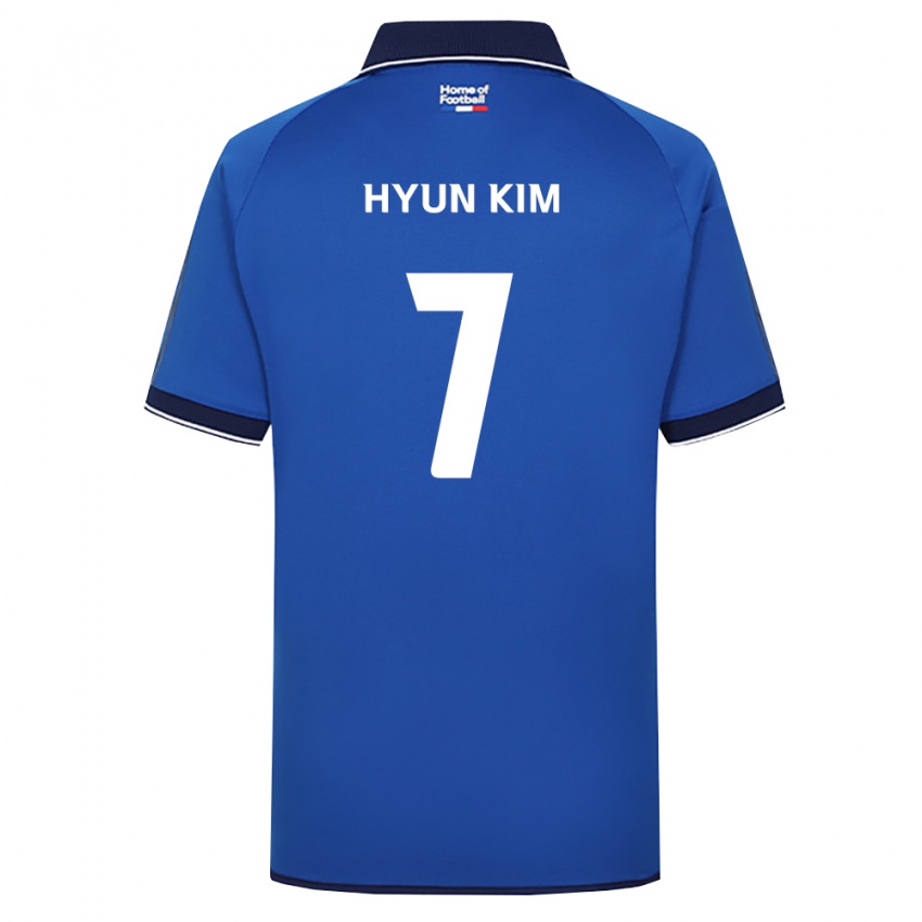 נשים Hyun Kim #7 כחול מלכותי לבן אדום ג'רזי ביתית 2026/27 חולצה קצרה
