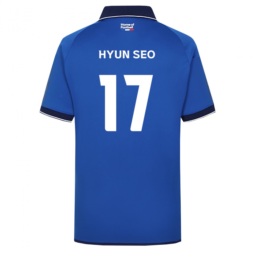 נשים Hyun-Seo Lee #17 כחול מלכותי לבן אדום ג'רזי ביתית 2026/27 חולצה קצרה