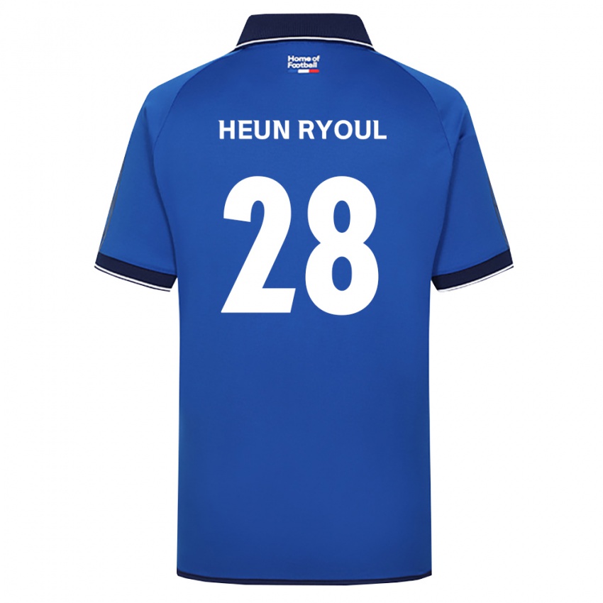 נשים Heun-Ryoul Lee #28 כחול מלכותי לבן אדום ג'רזי ביתית 2026/27 חולצה קצרה