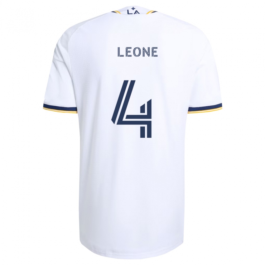 נשים Matthew Leone #4 כחול צהוב ולבן ג'רזי ביתית 2026/27 חולצה קצרה