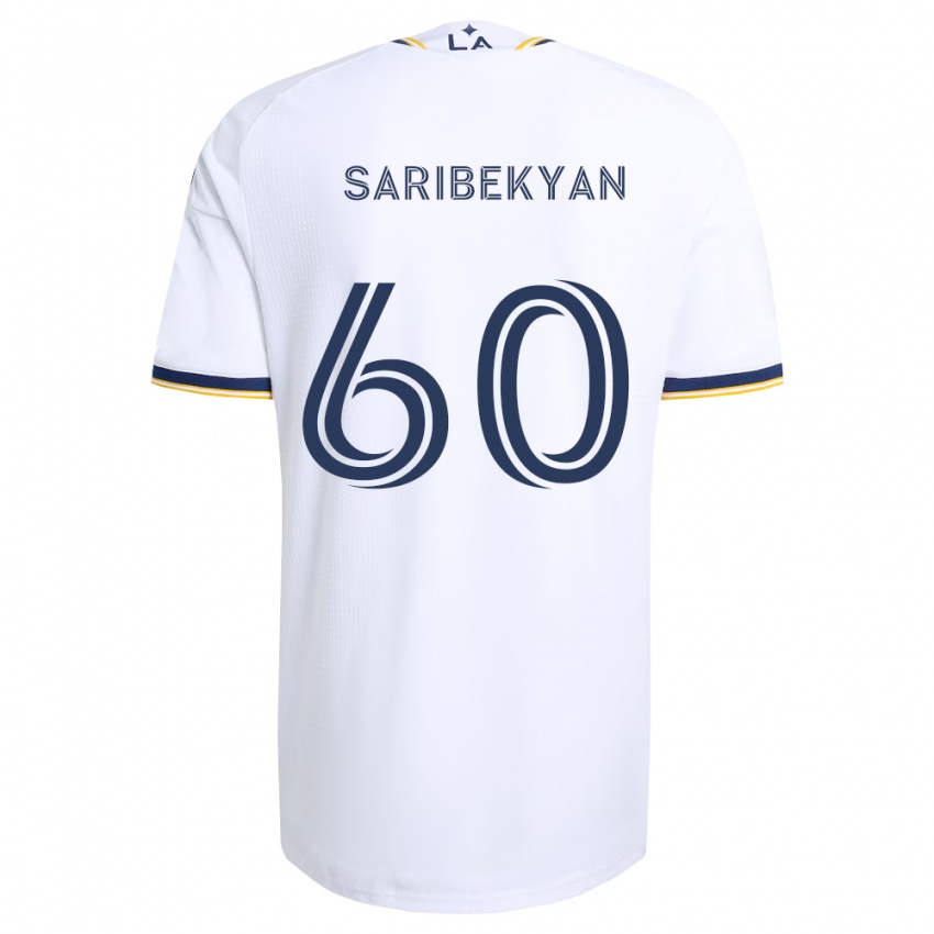 נשים Levon Saribekyan #60 כחול צהוב ולבן ג'רזי ביתית 2026/27 חולצה קצרה