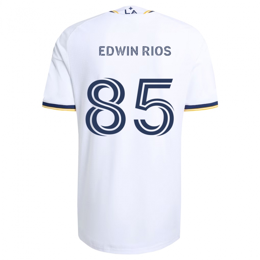 נשים Edwin Rios #85 כחול צהוב ולבן ג'רזי ביתית 2026/27 חולצה קצרה