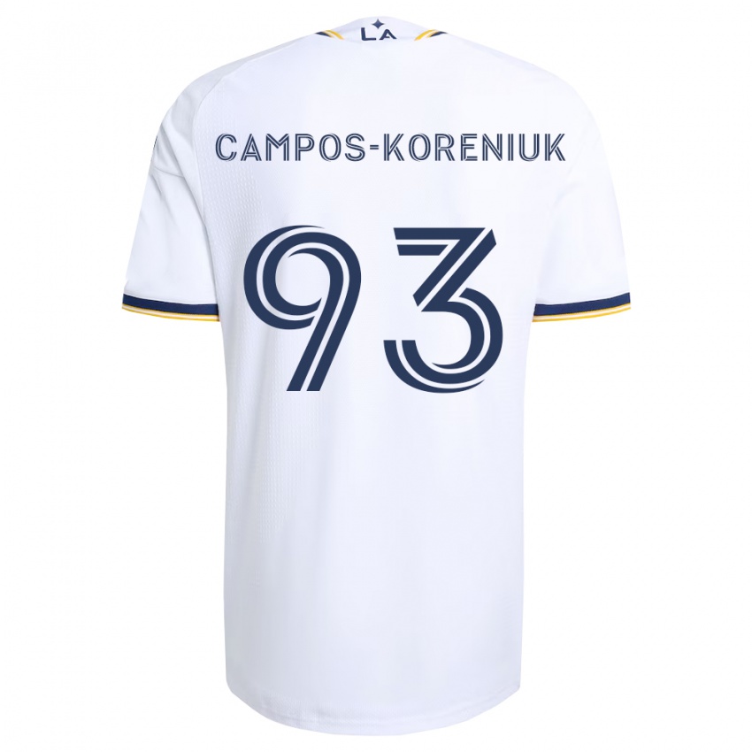 נשים K Campos-Koreniuk #93 כחול צהוב ולבן ג'רזי ביתית 2026/27 חולצה קצרה