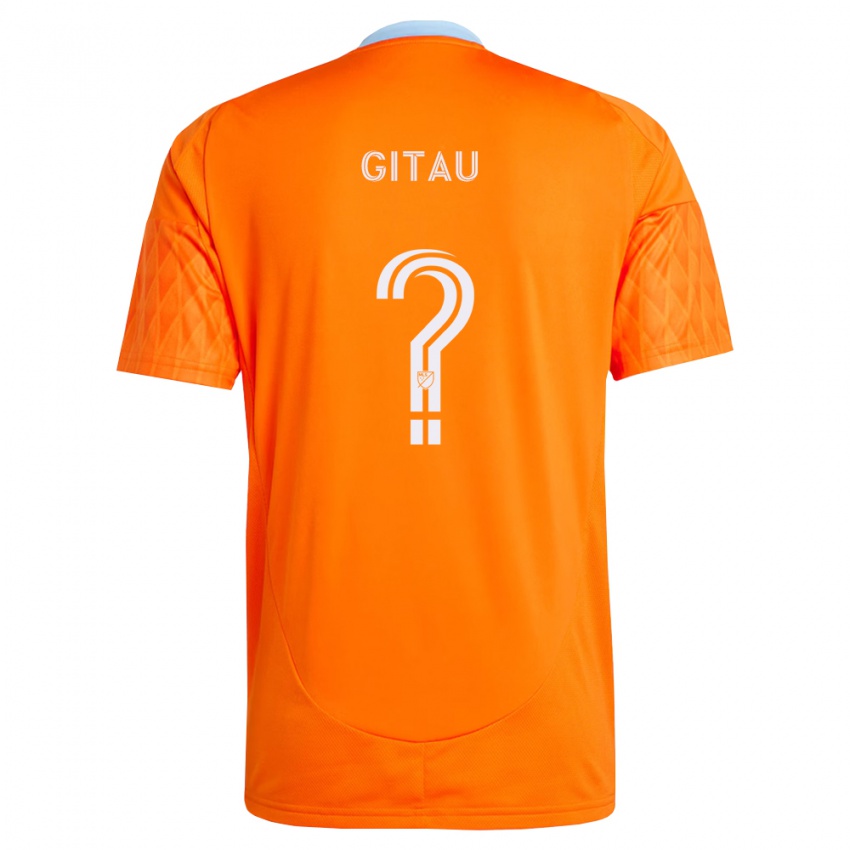 נשים Lionel Gitau #0 כתום לבן ג'רזי ביתית 2026/27 חולצה קצרה
