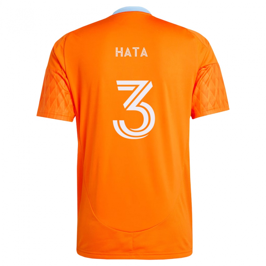 נשים Eiji Hata #3 כתום לבן ג'רזי ביתית 2026/27 חולצה קצרה
