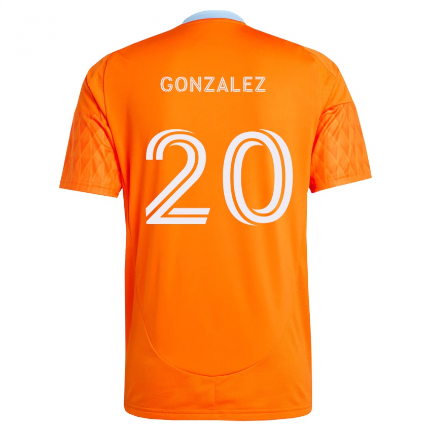 נשים Christopher Gonzalez #20 כתום לבן ג'רזי ביתית 2026/27 חולצה קצרה
