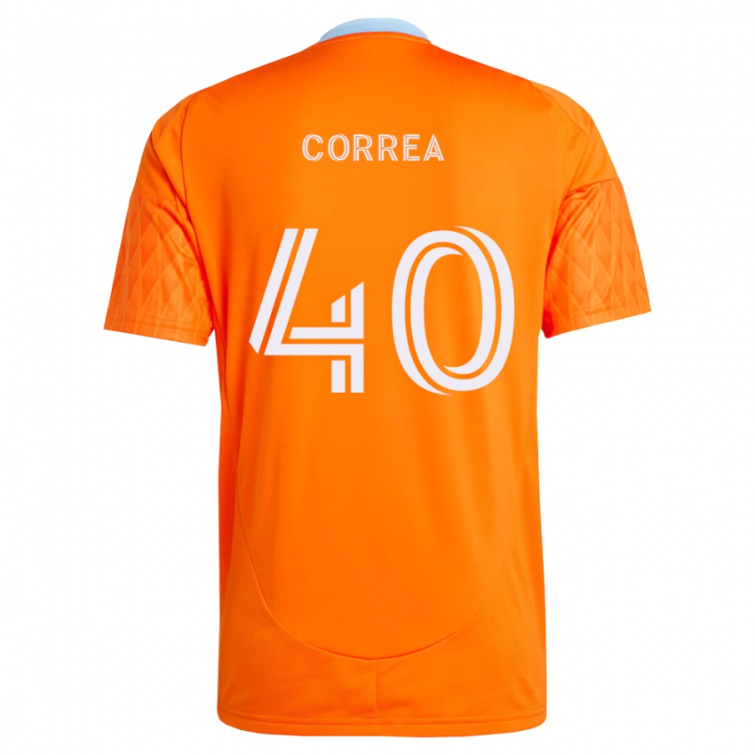נשים Enrique Correa #40 כתום לבן ג'רזי ביתית 2026/27 חולצה קצרה