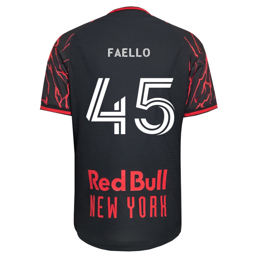 נשים Connor Faello #45 אדום שחור לבן ג'רזי ביתית 2026/27 חולצה קצרה