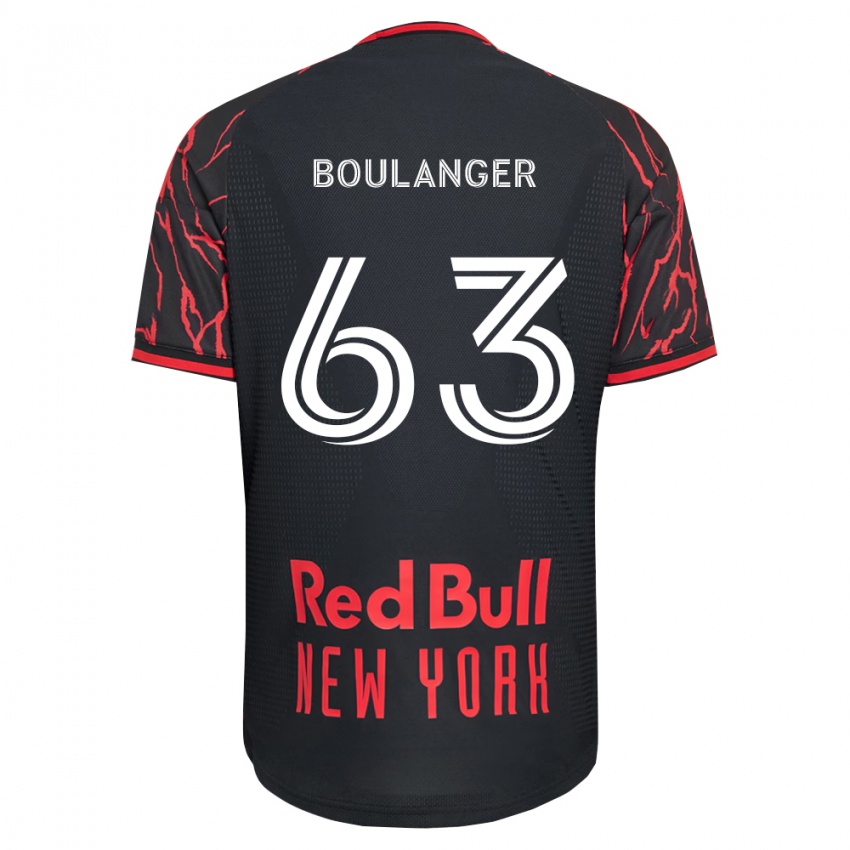 נשים Brady Boulanger #63 אדום שחור לבן ג'רזי ביתית 2026/27 חולצה קצרה