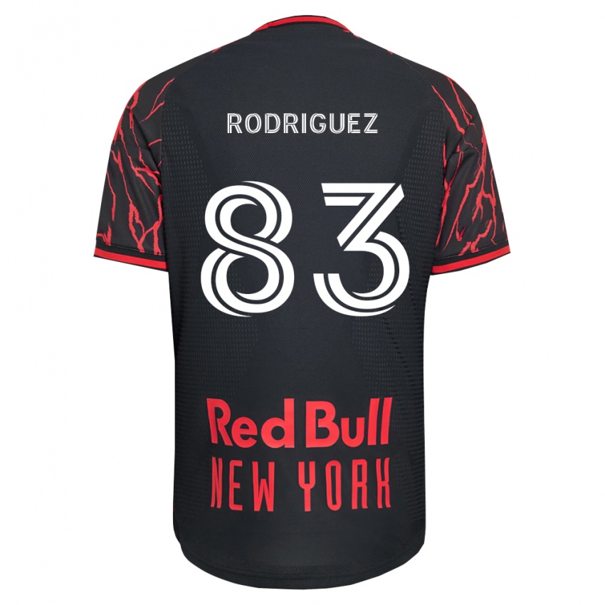 נשים Benjamin Rodriguez #83 אדום שחור לבן ג'רזי ביתית 2026/27 חולצה קצרה