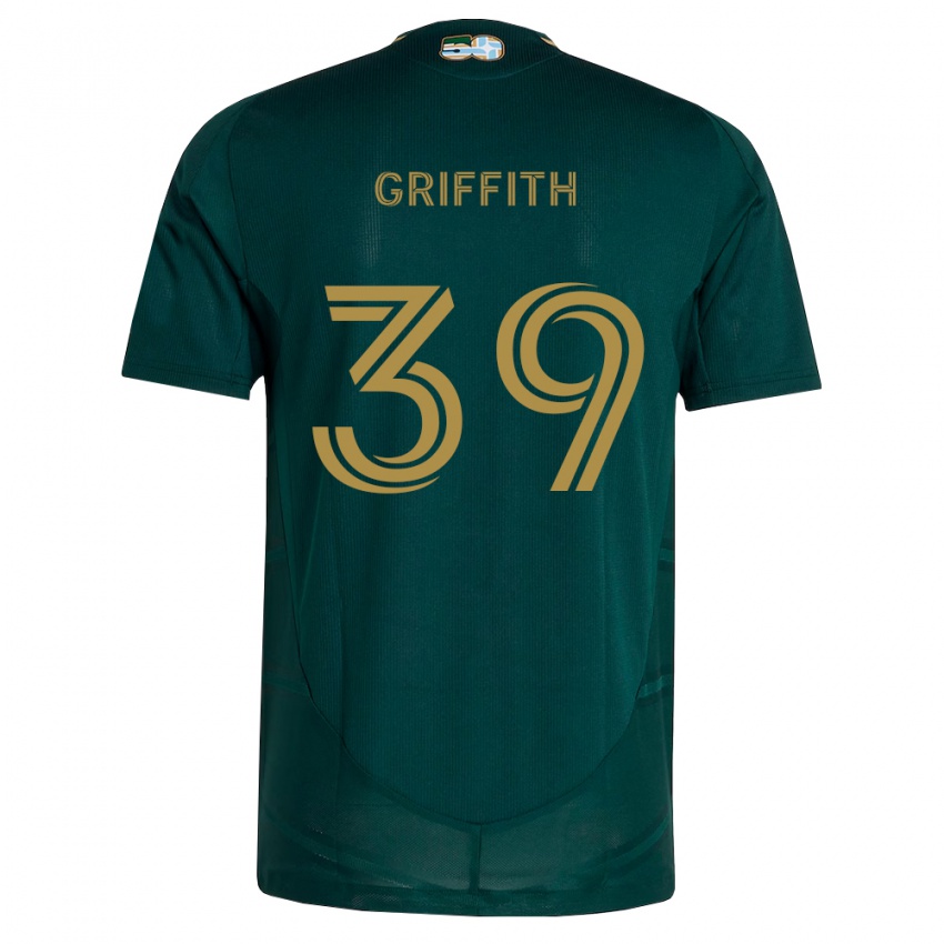 נשים Colin Griffith #39 ירוק כהה חום ג'רזי ביתית 2026/27 חולצה קצרה