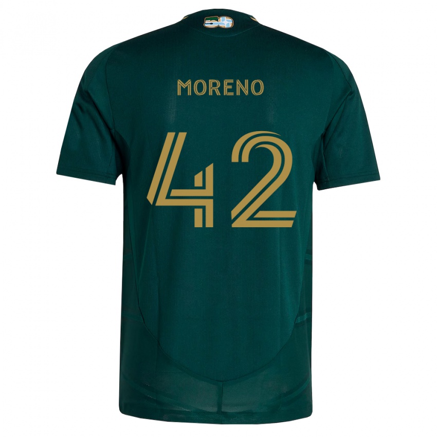 נשים Alexis Moreno #42 ירוק כהה חום ג'רזי ביתית 2026/27 חולצה קצרה