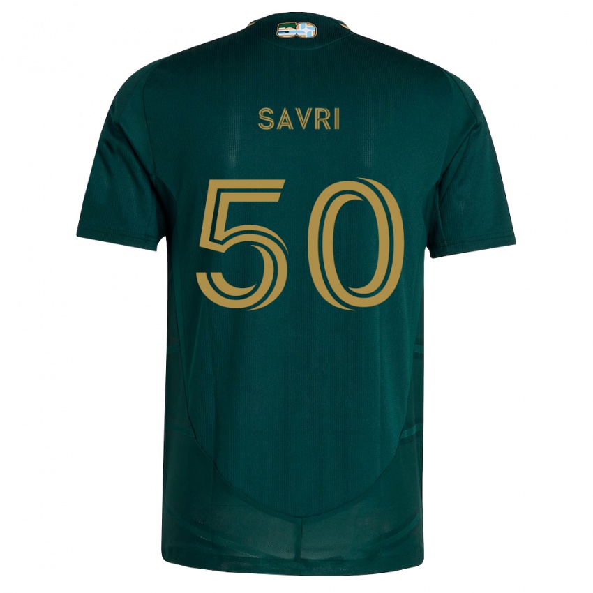 נשים Nolan Savri #50 ירוק כהה חום ג'רזי ביתית 2026/27 חולצה קצרה