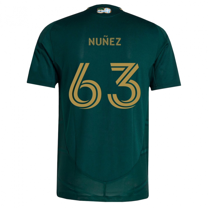 נשים Daniel Nuñez #63 ירוק כהה חום ג'רזי ביתית 2026/27 חולצה קצרה