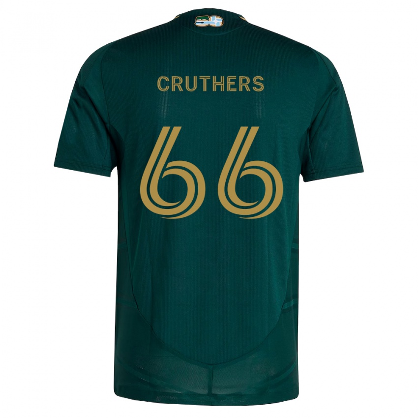 נשים Cole Cruthers #66 ירוק כהה חום ג'רזי ביתית 2026/27 חולצה קצרה