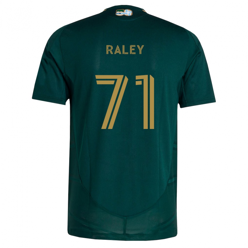 נשים Liam Raley #71 ירוק כהה חום ג'רזי ביתית 2026/27 חולצה קצרה