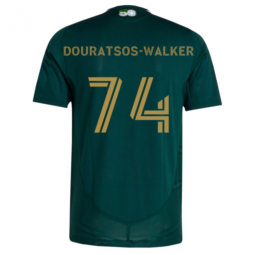 נשים Elias Douratsos-Walker #74 ירוק כהה חום ג'רזי ביתית 2026/27 חולצה קצרה