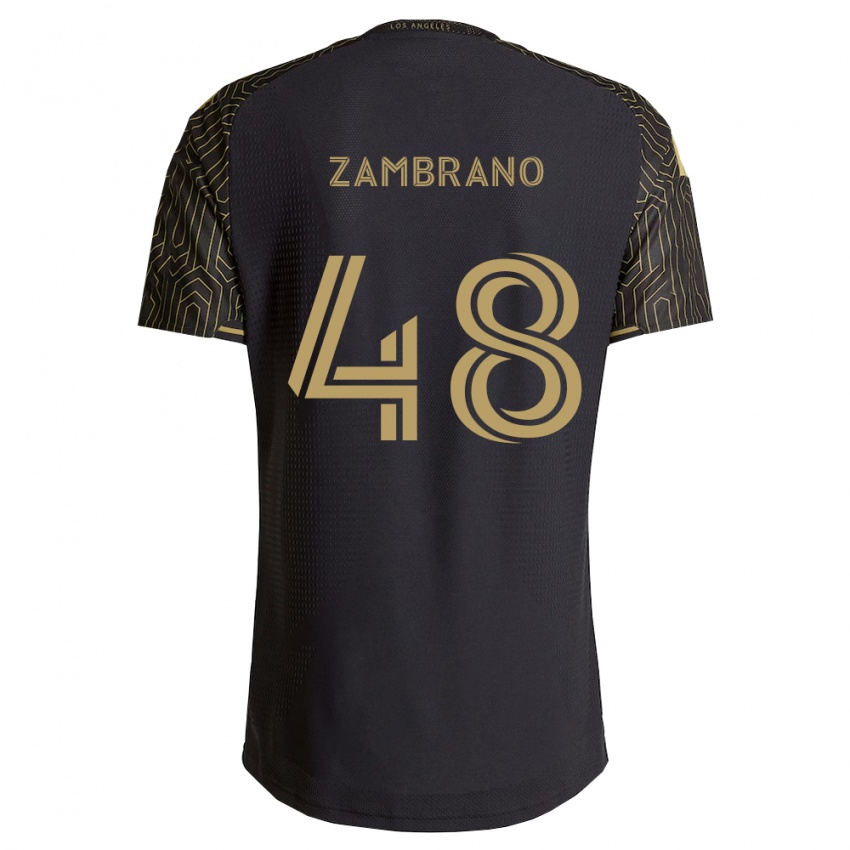 נשים Gavin Zambrano #48 חום שחור ג'רזי ביתית 2026/27 חולצה קצרה