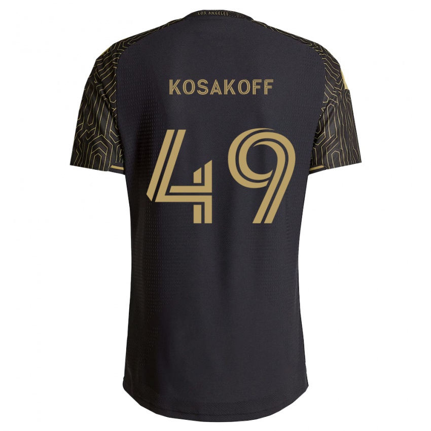 נשים Charlie Kosakoff #49 חום שחור ג'רזי ביתית 2026/27 חולצה קצרה