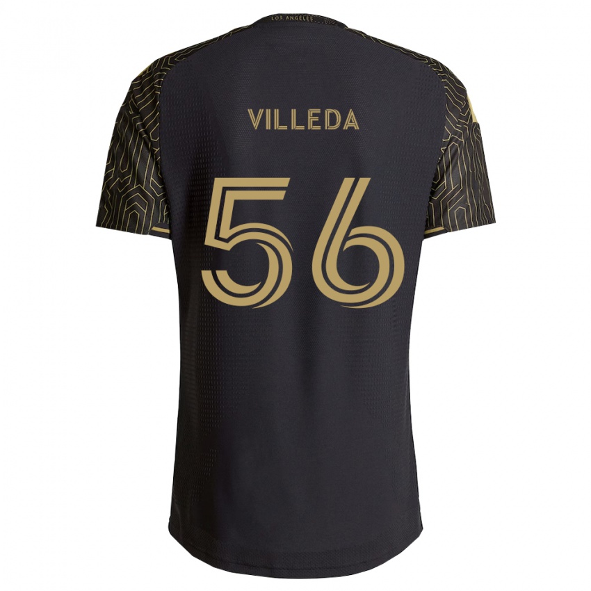נשים Eddie Villeda #56 חום שחור ג'רזי ביתית 2026/27 חולצה קצרה