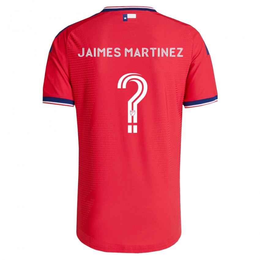 נשים David Jaimes Martinez #0 אדום כחול לבן ג'רזי ביתית 2026/27 חולצה קצרה