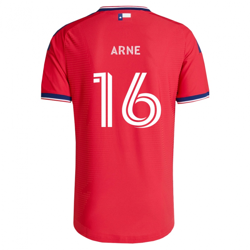 נשים Patrick Arne #16 אדום כחול לבן ג'רזי ביתית 2026/27 חולצה קצרה