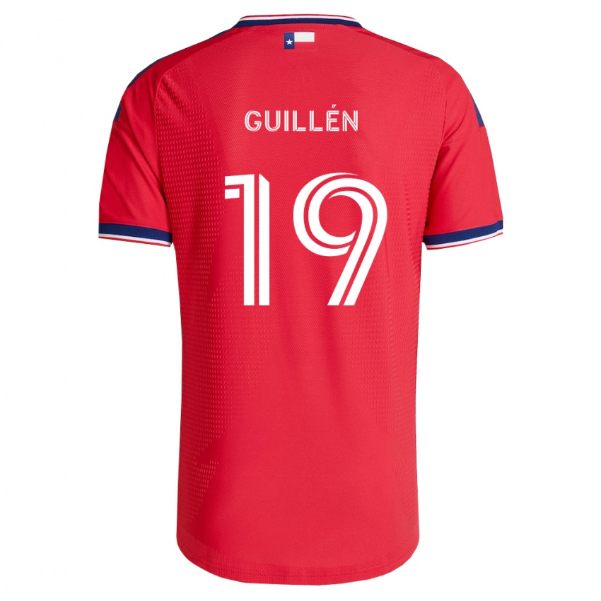 נשים Christian Guillén #19 אדום כחול לבן ג'רזי ביתית 2026/27 חולצה קצרה
