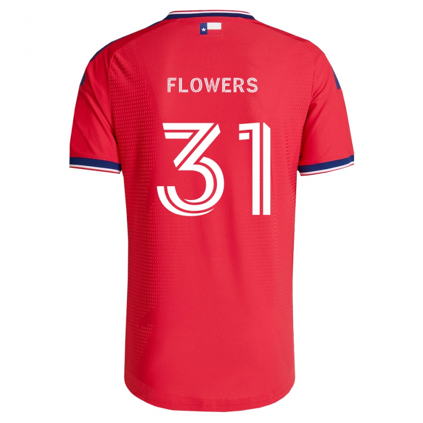 נשים Benji Flowers #31 אדום כחול לבן ג'רזי ביתית 2026/27 חולצה קצרה