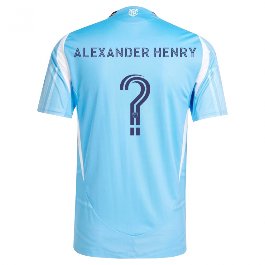 נשים Liam Alexander Henry #0 כחול שמיים לבן ג'רזי ביתית 2026/27 חולצה קצרה