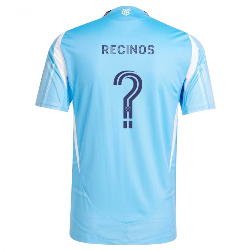 נשים Emanuel Recinos #0 כחול שמיים לבן ג'רזי ביתית 2026/27 חולצה קצרה