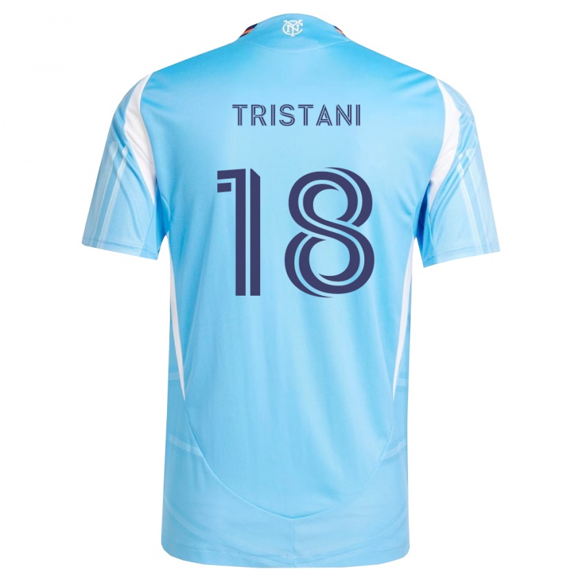 נשים Cosimo Tristani #18 כחול שמיים לבן ג'רזי ביתית 2026/27 חולצה קצרה
