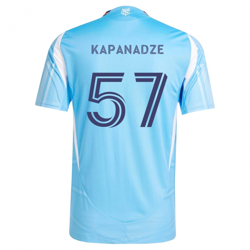 נשים Nicholas Kapanadze #57 כחול שמיים לבן ג'רזי ביתית 2026/27 חולצה קצרה
