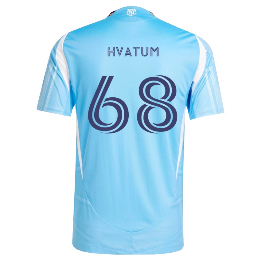 נשים Henrik Hvatum #68 כחול שמיים לבן ג'רזי ביתית 2026/27 חולצה קצרה