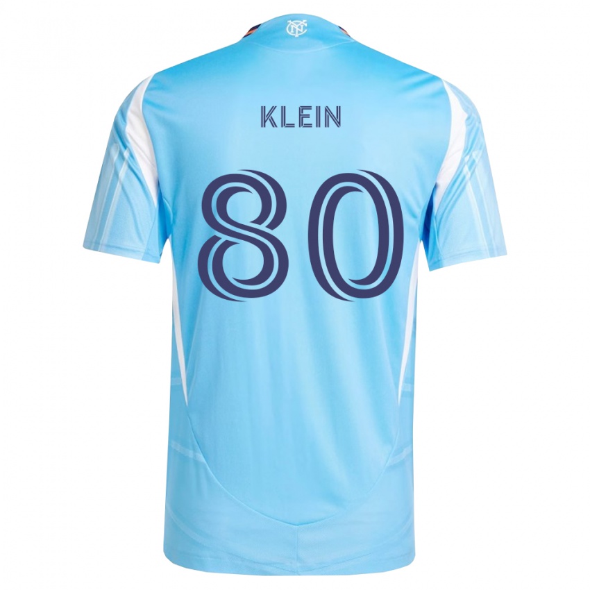 נשים Brennan Klein #80 כחול שמיים לבן ג'רזי ביתית 2026/27 חולצה קצרה