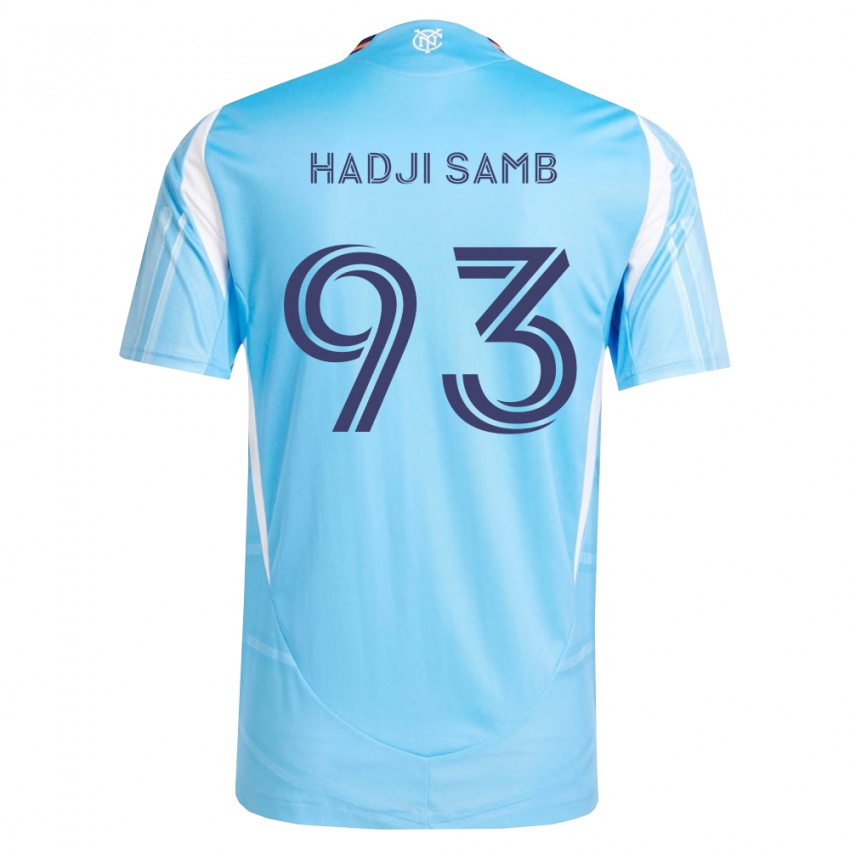 נשים El Hadji Samb #93 כחול שמיים לבן ג'רזי ביתית 2026/27 חולצה קצרה