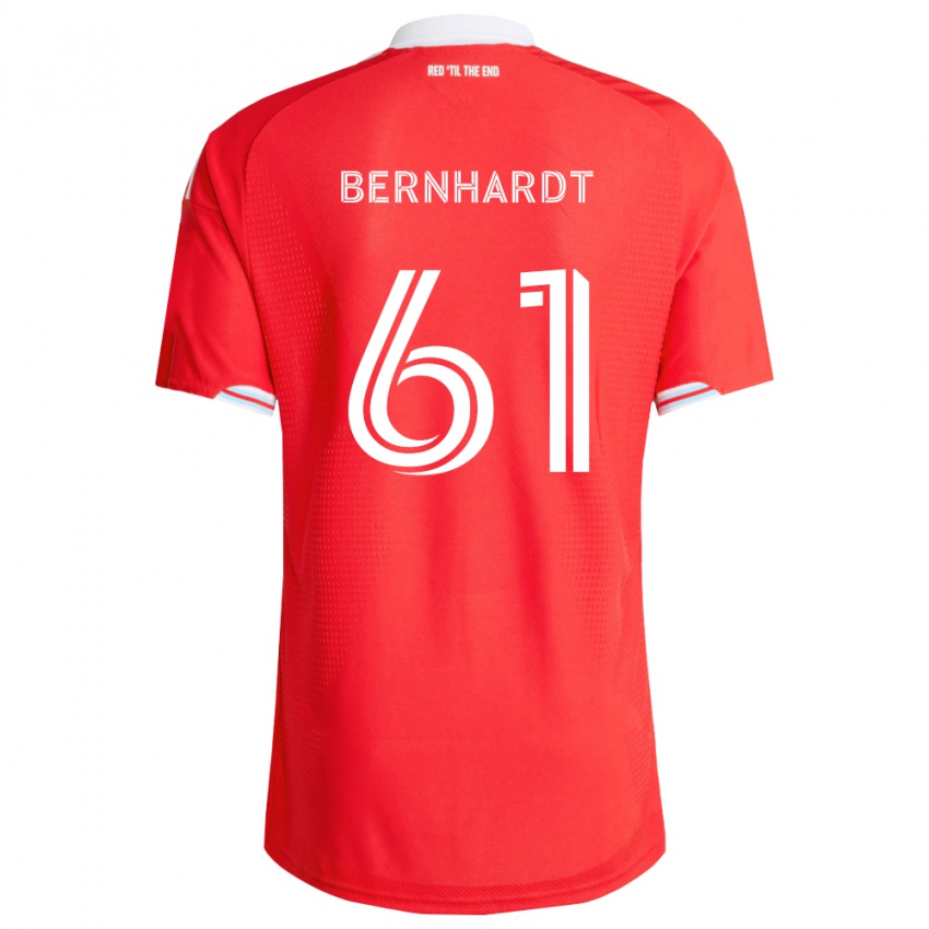 נשים Harrison Bernhardt #61 אדום כחול עמוק לבן ג'רזי ביתית 2026/27 חולצה קצרה