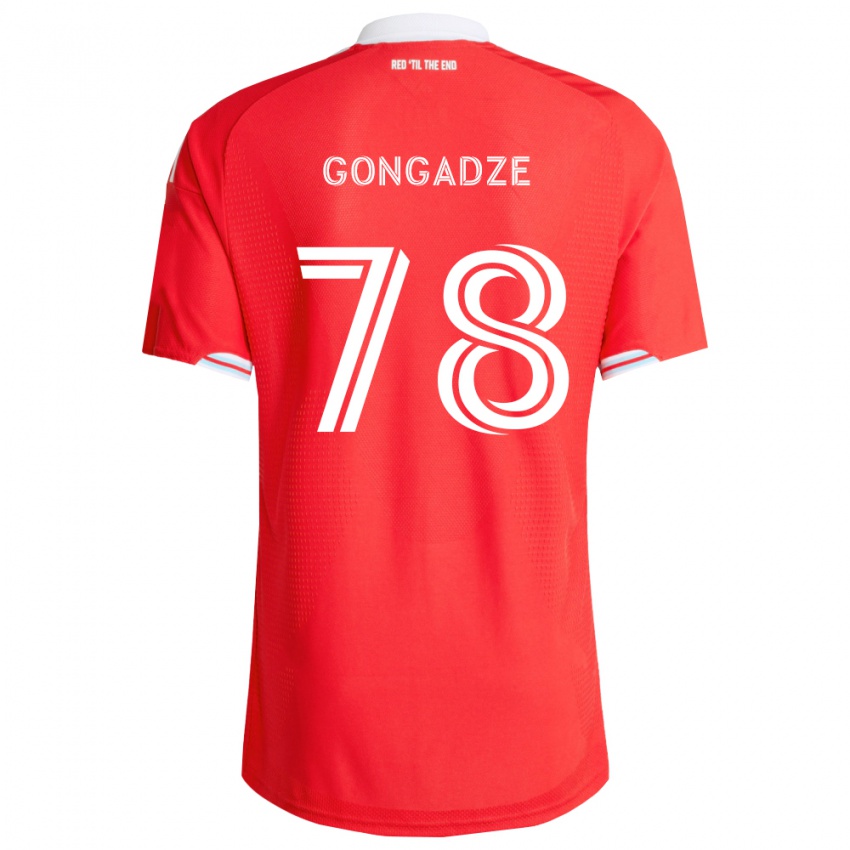 נשים Giorgi Gongadze #78 אדום כחול עמוק לבן ג'רזי ביתית 2026/27 חולצה קצרה