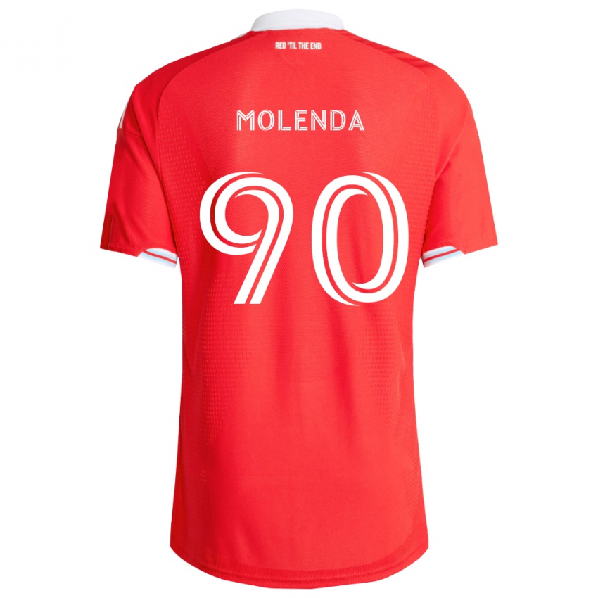 נשים David Molenda #90 אדום כחול עמוק לבן ג'רזי ביתית 2026/27 חולצה קצרה